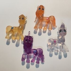 Bead Acrylic‎ Charm My Little Pony Figures Bag Clip Beaded Pen 4 Pc Pendants
